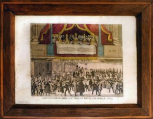 Angelo Verdoni, Effige del SS Sudario, incisione, 1842